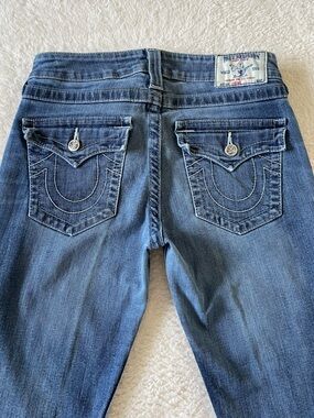 True Religion Skinny Jeans with Pocket Flaps Size 29 Western Embellished Maximal